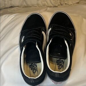 Vans Kids Classic Black and White Sneakers